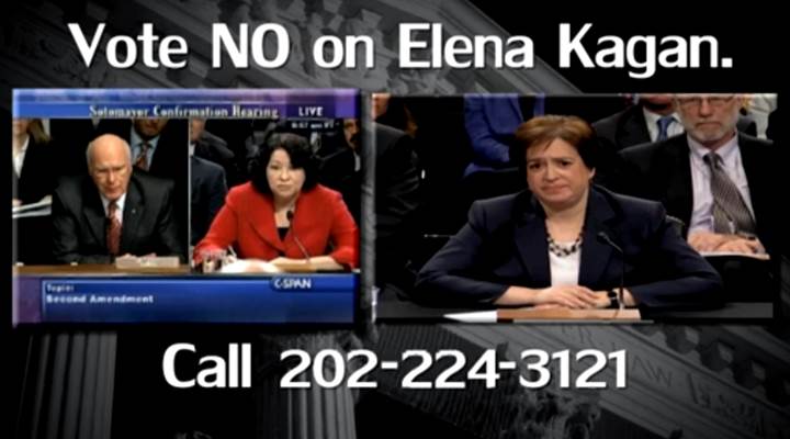 NRA Ad Opposing Kagan Nomination