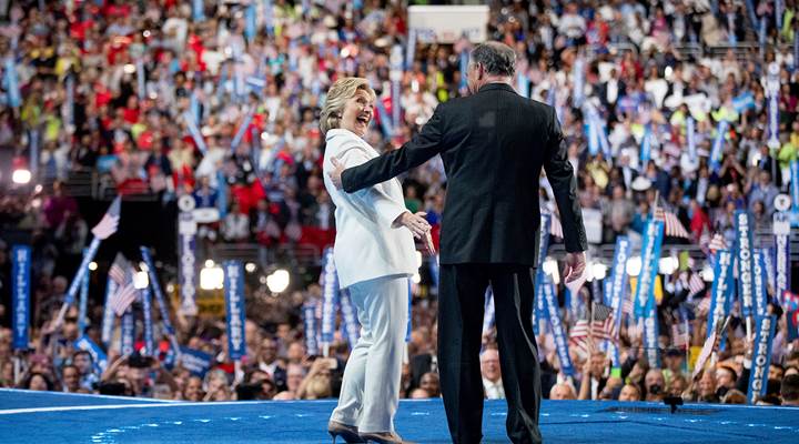 Hillary Clinton and Establishment Democrats Embrace Gun Control at Philadelphia Convention