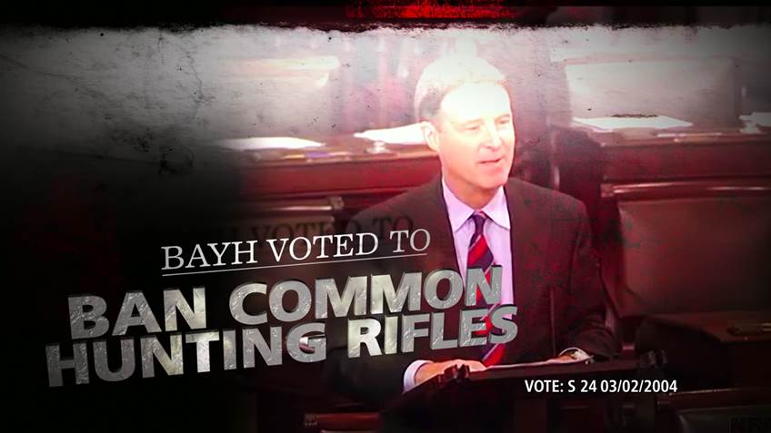 NRA Launches TV Ad Buy to Defeat Bayh