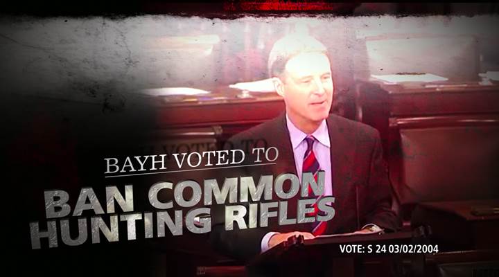 NRA Launches TV Ad Buy to Defeat Bayh