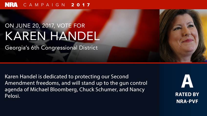 NRA Endorses Karen Handel in Georgia’s 6th District Special Election