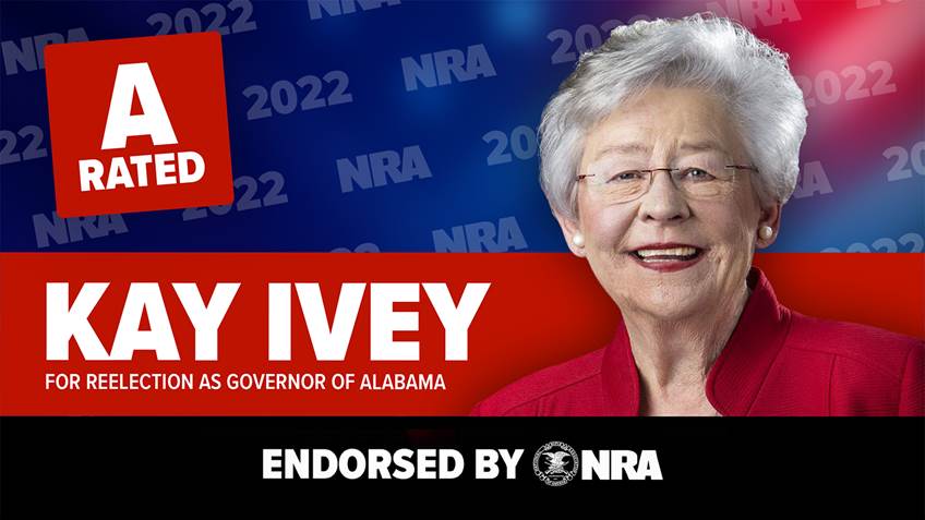 NRA-PVF Endorses Gov. Ivey for Reelection in Alabama