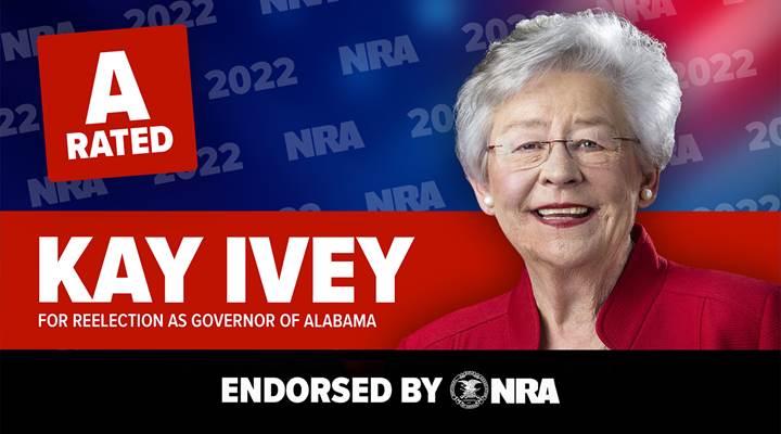 NRA-PVF Endorses Gov. Ivey for Reelection in Alabama