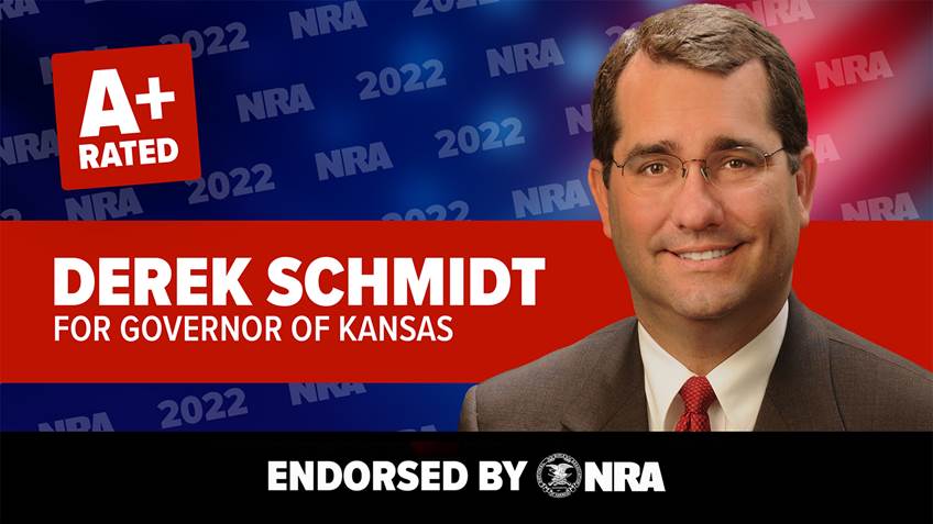 NRA Endorses Derek Schmidt in Kansas Primary
