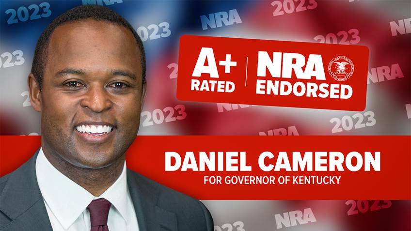 NRA's Political Victory Fund Endorses Attorney General Daniel Cameron with an "A+" Rating